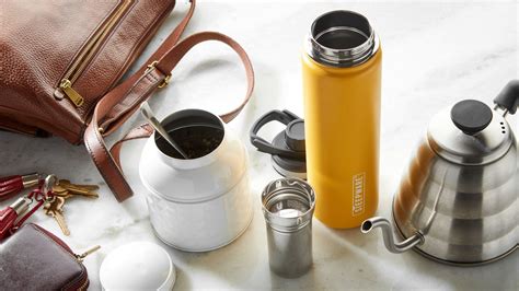 cuisiland burberry style vacuum travel mug with tea infuser|Best tea infuser travel mugs – Snarky Nomad.